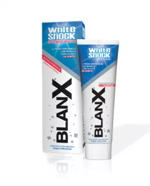 Coswell BlanX White Shock Instant White Blue Formula Отбеливающая зубная паста - Зубные пасты (фото 1)