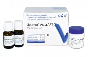 ВладМиВа Цемион Аква ART Стеклоиономерный водоотверждаемый цемент - Цементы для пломбирования (фото 1)
