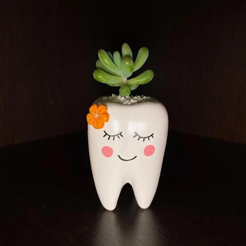 Горшок-зуб для цветка 5