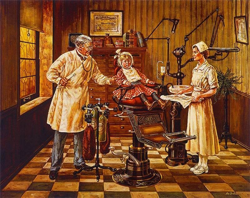Стоматологический кабинет начала 20 века