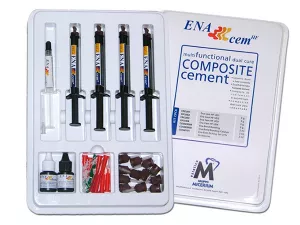 Micerium ENA Cem HF Into Kit Стартовый набор цементов двойного отверждения - Цементы для пломбирования (фото 1)