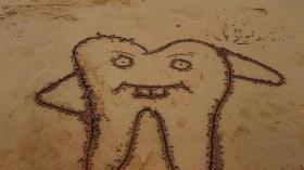 Зуб из песка 9
