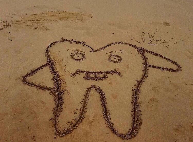 Зуб из песка 9
