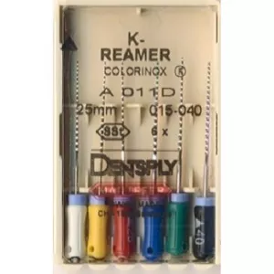 Dentsply Sirona Colorinox K-Reamer Ручной инструмент - Инструменты для расширения корневого канала (фото 1)