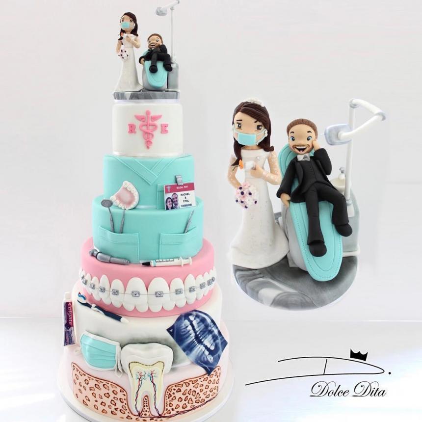 Свадебный торт стоматологов 2