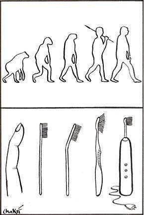 Эволюция зубной щетки