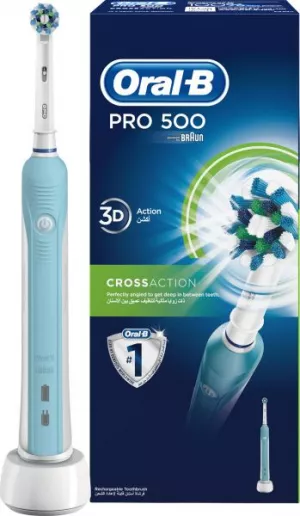 Braun Oral-B Pro 500 Cross Action Электрическая зубная щетка - Электрические зубные щетки (фото 1)
