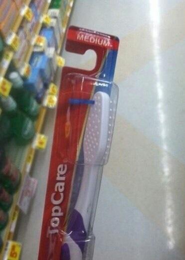 Зубная щетка для тех, у кого один зуб