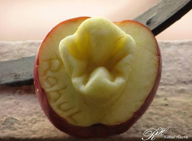 Зуб из яблока 2