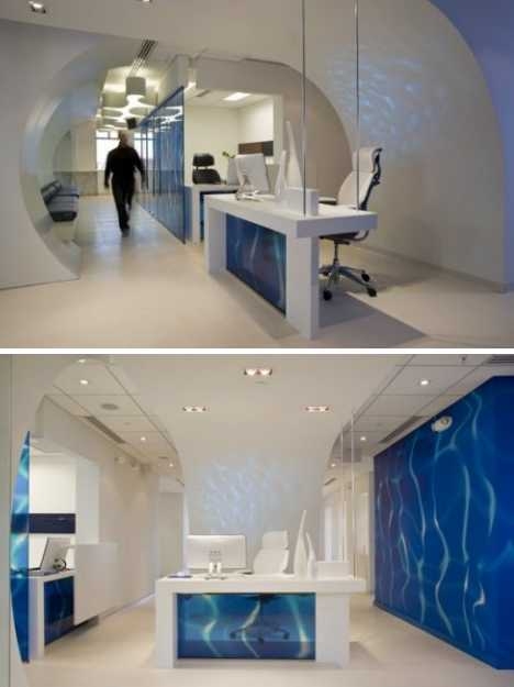 Стоматологическая клиника в стиле подводного мира.
