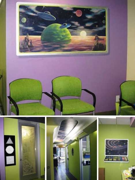Стоматологический кабинет в космическом стиле